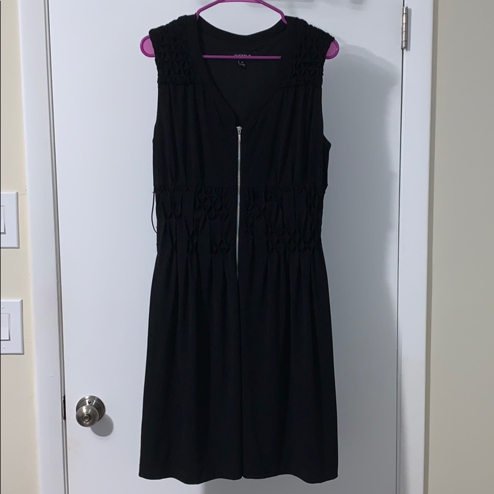 Zipper Black Dress!